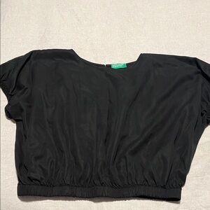 United Colors Of Benetton Black Crop Top